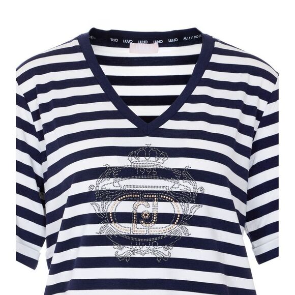 Liu Jo Women Striped T-Shirt - Picture 4 of 4